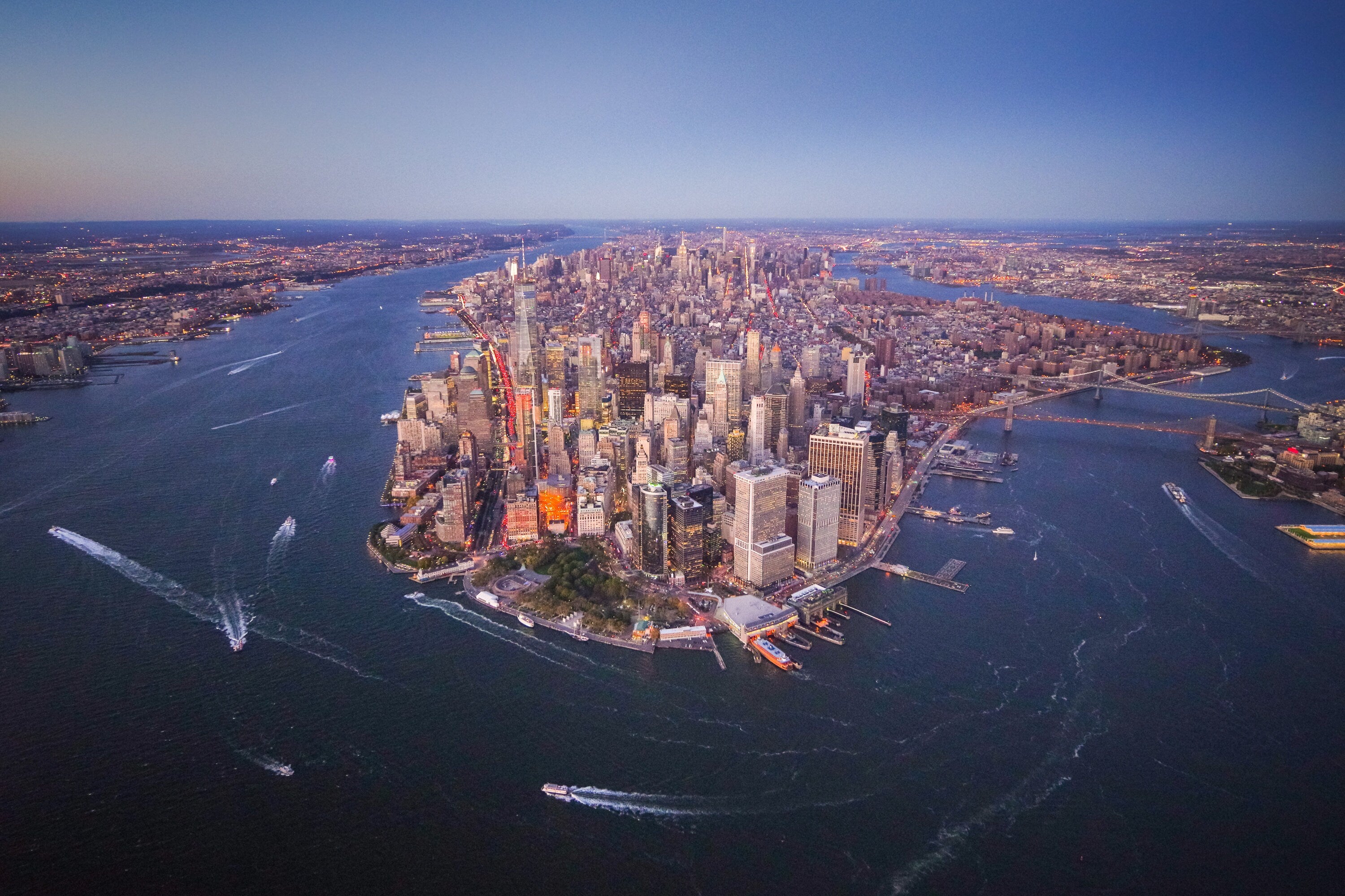 Above New York City - Aerial Fine Art Photography (Metal & Bamboo Prints)