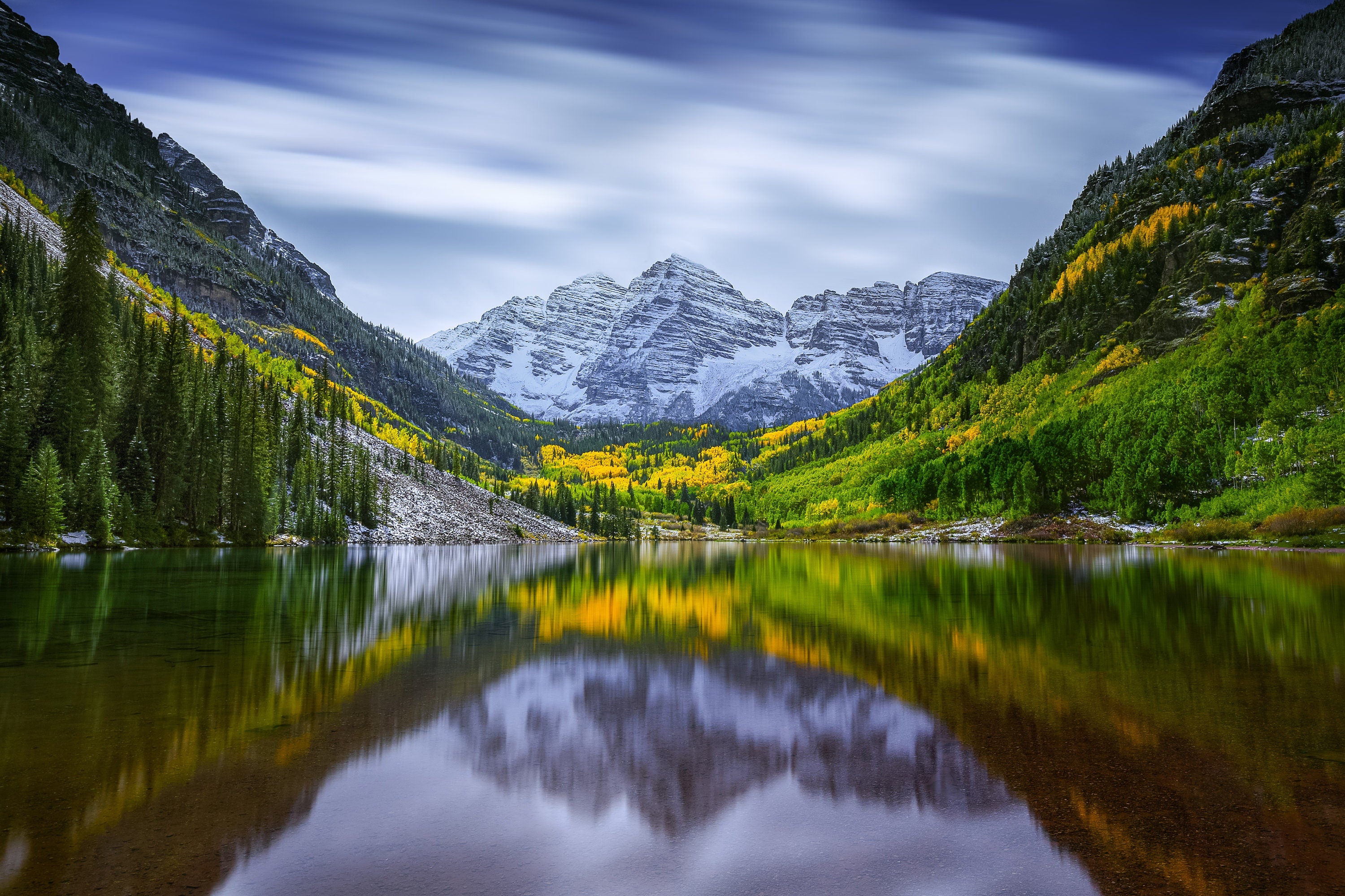 Fall at Maroon Bells Colorado - Fine Art Print (Metal & Bamboo Prints)