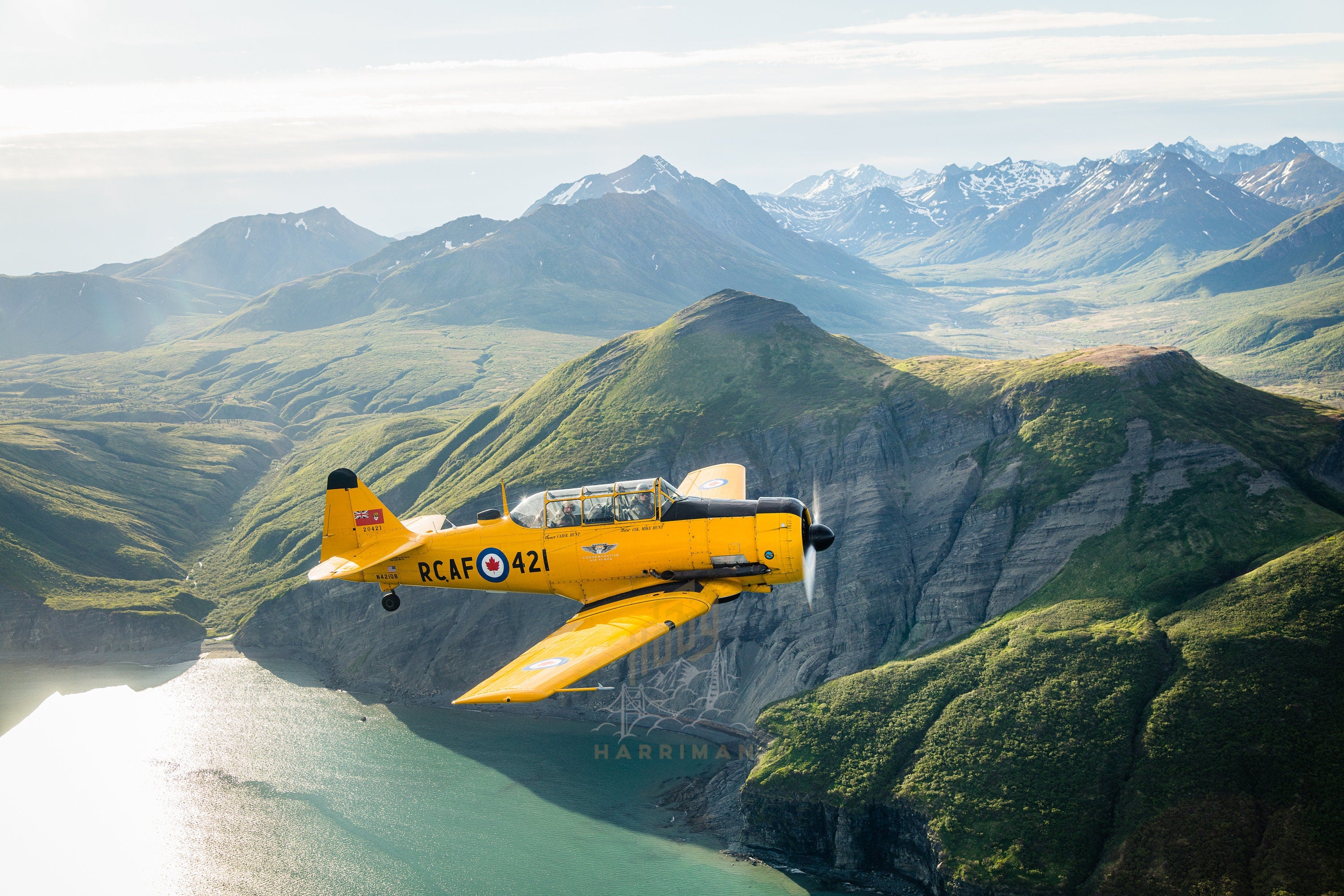 Harvard Mk IV Commemorative Air Force - Kenai Peninsula Alaska - Fine Art Aviation Photography (Metal & Bamboo Prints)
