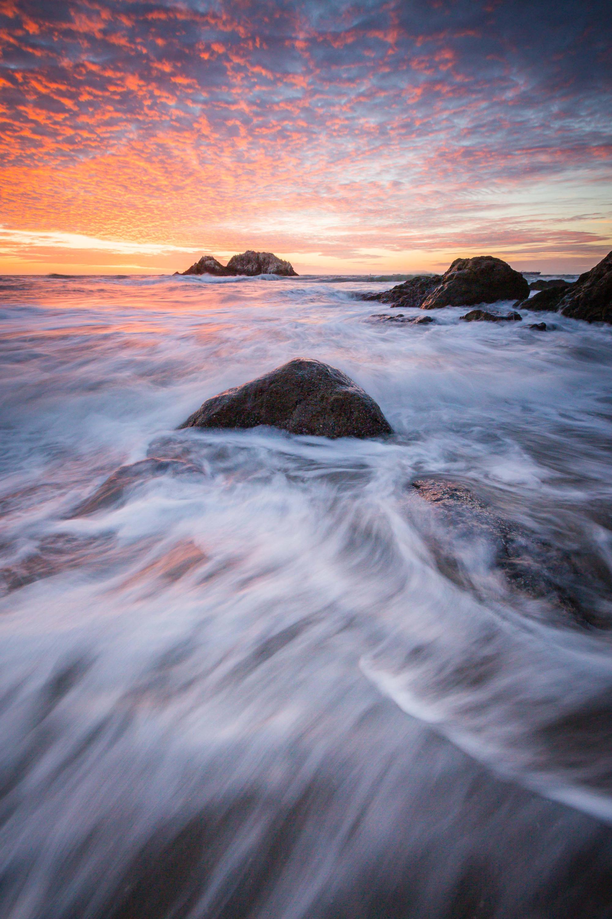 A Sutro Sunset - Sutro Baths San Francisco - Seascape Photography by Toby Harriman (Metal & Bamboo Prints)